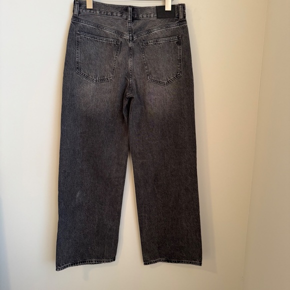 NWT Madewell Kingswood Wash/ Black  Petite Low-Slung Baggy Jeans SZ 25 - Picture 5 of 7